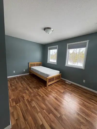 A furnished bedroom with double closets available February 1st in a spacious house located in Copper...