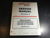 Mercruiser Hi-Performance GM 500 EFI Engine 502 8.2L Shop Manual