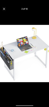 Computer Desk White Writing Table for Home Office Small Spaces 3