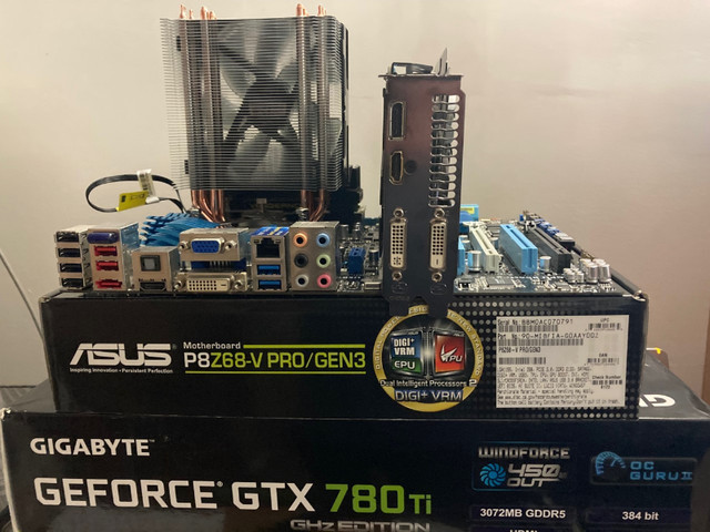 MB Asus - i7 2600K@3.4Gz - 16Gb RAM - GeForce GTX 780Ti dans Composants de système  à Lévis