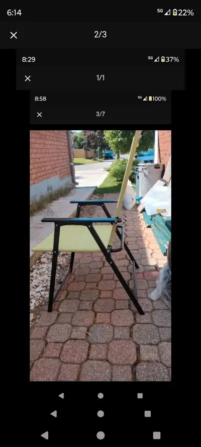 outdoor chairs x 4 30$ each BRAND NEW, View more