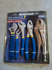 New Mastercraft Pliers and Wrench set