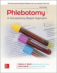 Phlebotomy A Competency Based Approach 5E Booth 9781260084962