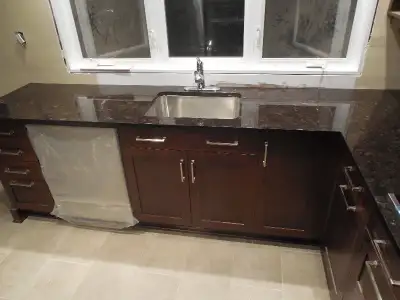 Granite Fantasy Brown Happy Customer. Quartz Marble Montreal, View more