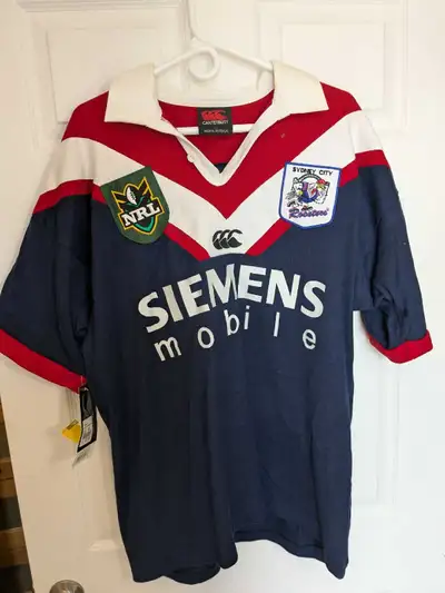 Original Canterbury Sydney Roosters NRL rugby jersey men's XL, View more