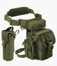 Tactical Waist/Leg Bag with Bottle Pouch. NEW