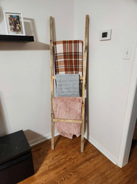 Rustic Handmade Blanket ladder