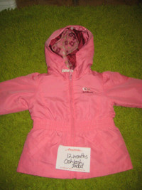 12 mth pink double lined OSH KOSH jacket