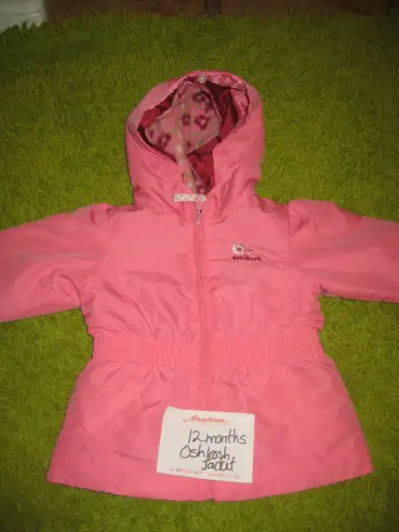 12 mth pink double lined OSH KOSH jacket628632621809951224