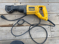 Used DeWalt reciprocating saw.