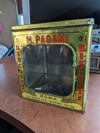 Antique Italian M. Pagani Biscotti Tin