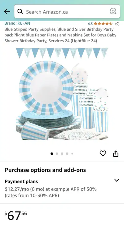 Party Supplies, Paper Plates, Cups and Napkins Set, Services 24, View more