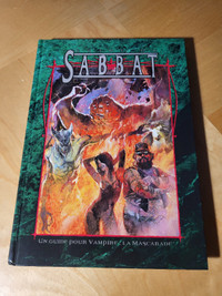 guide du sabbat vampire mascarade première édition.  Jeu de rôle