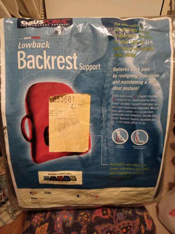 ObusForme Lowback Backrest Support in Health & Special Needs in City of Toronto - Image 3