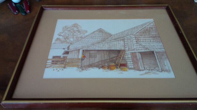 F. Massa Print Framed, Under Glass and Matted, 23" x 19" in Arts & Collectibles in Stratford