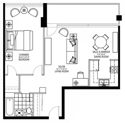 Lease Transfer – Bright 3 ½ flat in Côte-Saint-Luc – August 1st