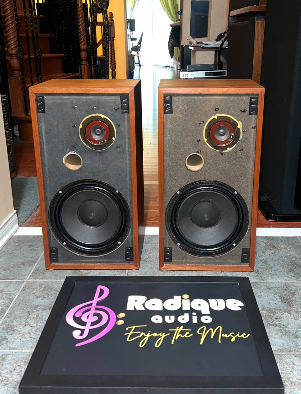 Rectilinear XI Speakers — Lattice Grilles, Walnut, Recapped, USA ...