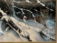 Robert Bateman Framed Prints (Harlequin Duck and Cougar)