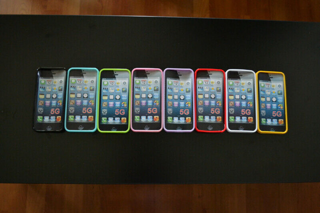 APPLE iPHONE CELL PHONE SILICONE GEL CASE/COVER  5 5S 5SE in Cell Phone Accessories in Burnaby/New Westminster