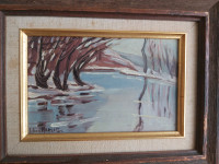 Lilian marlatt original oil on board landscape 