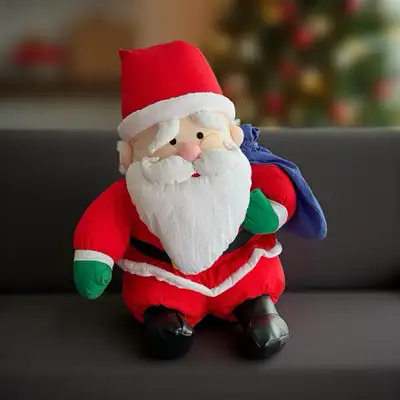 ANCIEN GEMMY INDUSTRIES Père Noël Animé Chante Vintage Christmas Plush
