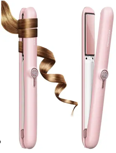Zavarea Cordless 2-in-1 Portable Hair Straightener and Curler, View more
