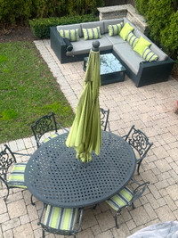 Stunning patio set from Inside and Out Patio Furniture store!