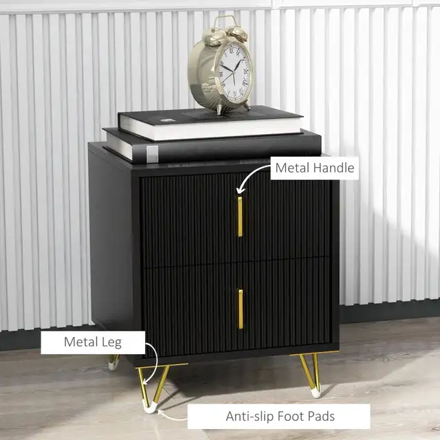 Larger bedside Table, Nightstand w/ 2 Drawers,  End Table  in Other Tables in Markham / York Region - Image 7