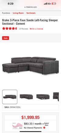 Sectional/sofa bed 