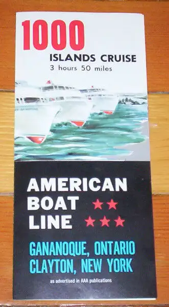 1000 Islands American Boat Line Travel Brochure from 1970s, View more