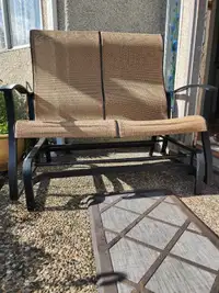 Lawn chair - double wide glider rocker $90