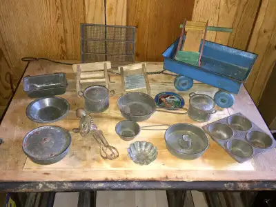 Assorted Antique Toys - metal and wood, View more