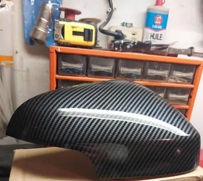 2 Couvers de miroir en carbone volvo