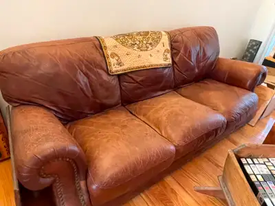 Natuzzi Leather couch, View more