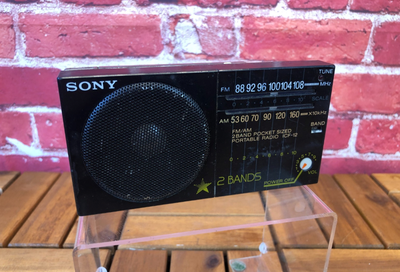 Used Vintage - SONY ICF-12 FM/AM 2 Band Portable Pocket RADIO, View more