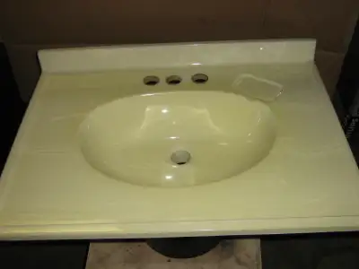 Vanity sink 24x18 cultured marble REDUCED updated, View more