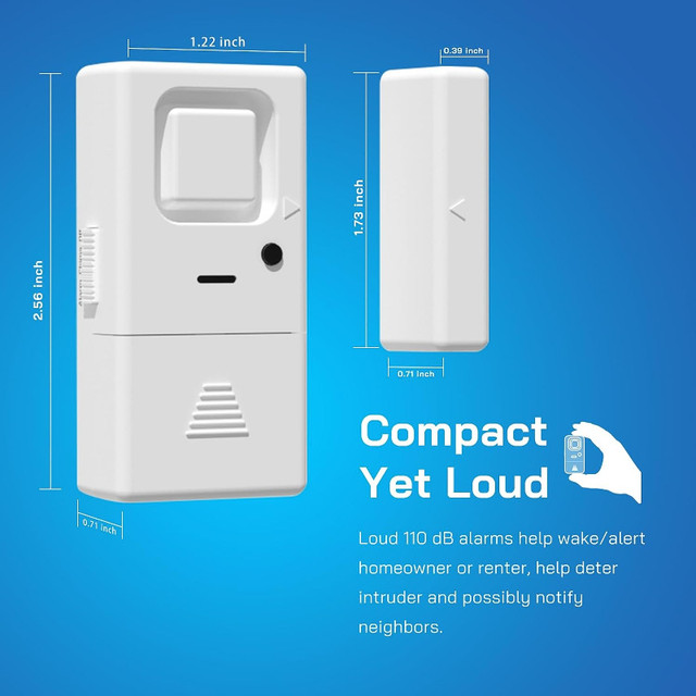 NEW: Wireless Door Window Alarm Sensor - 10 Pack in Other in Markham / York Region - Image 3