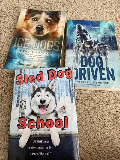 3 young adult novels about dog sledding adventures, for your child who loves dogs and especially hus...