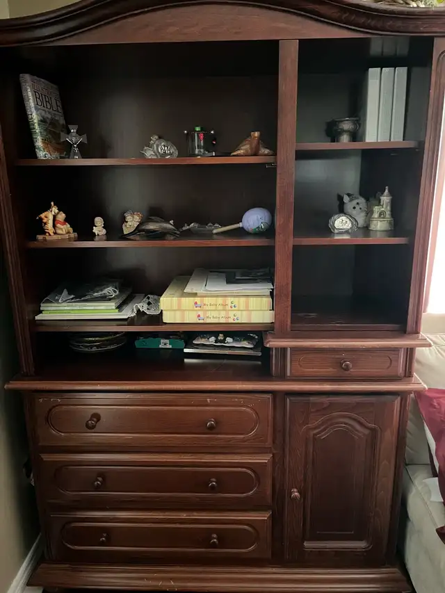 Wooden Hutch with Storage in Bookcases & Shelving Units in Markham / York Region - Image 2