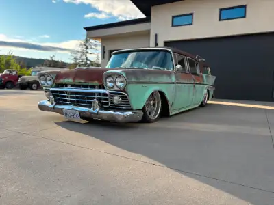 1958 Rambler Wagon powered by 6L LS motor with a 4L80E overdrive automatic transmission, sitting on...