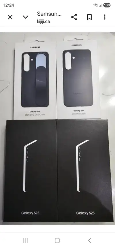 Samsung s25 brand new sealed with case, View more