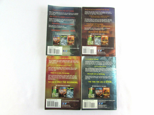 set of 4 books by JAMES DASHNER in the MAZE RUNNER series in Fiction in Burnaby/New Westminster - Image 4