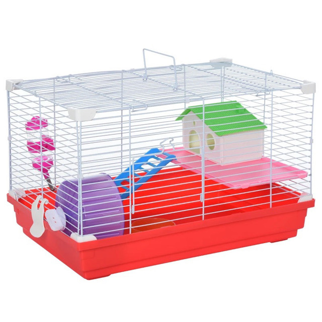 18.5'' Hamster Cage with Exercise Wheel and Water Bottle Dishes in Accessories in Markham / York Region - Image 2