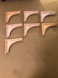 Elegant wood shelf brackets