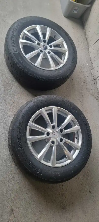 4 winter tires with rims. Pickup only.