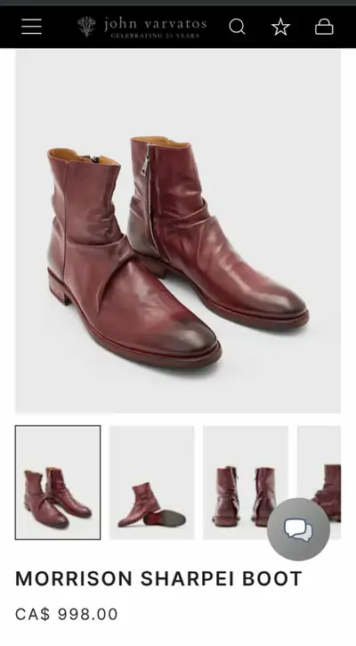 John Varvatos Morrison Sharpei Boots - MAKE AN OFFER!, View more