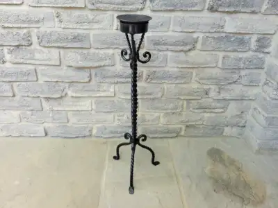 Wrought Iron Vintage Candlestick Holder, View more