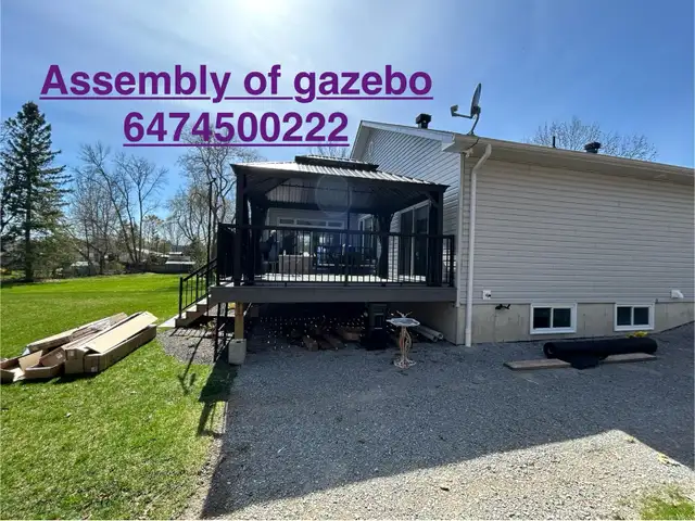 Installing a gazebo in Patio & Garden Furniture in Oakville / Halton Region - Image 10
