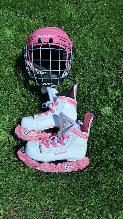 Bauer Prodigy Youth Hockey Helmet and Skates, View more
