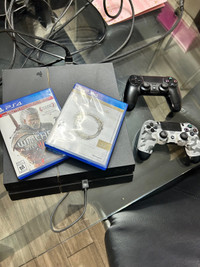 PS4 2 controller 2 games Witcher 3 and elder scroll for sale